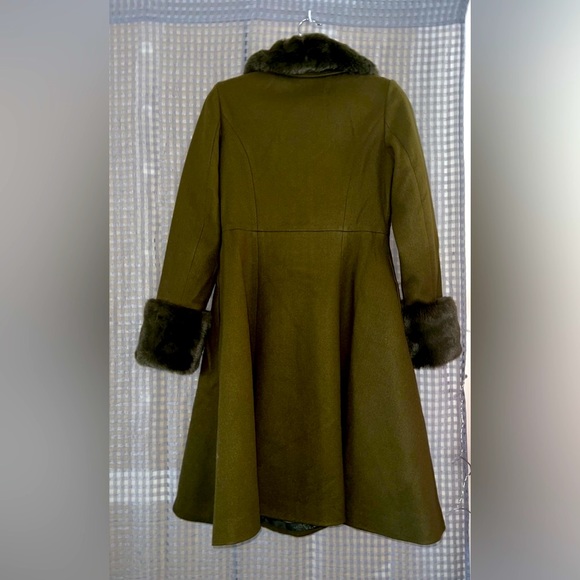 💚 NWT! Voodoo Vixen Retro 40s Olive Green Coat - Picture 7 of 11